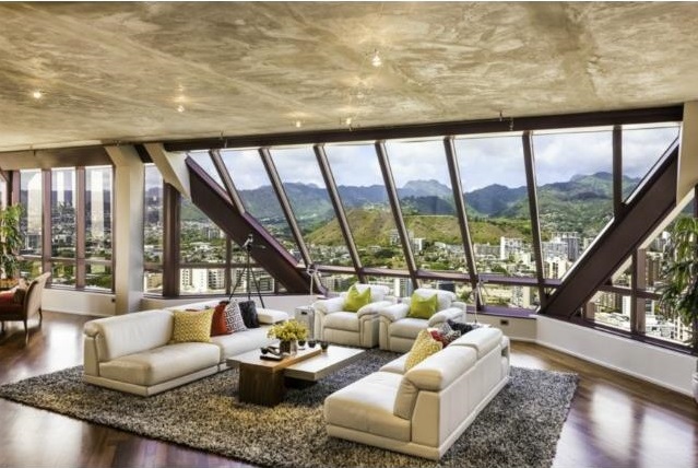 imperial plaza penthouse - living room