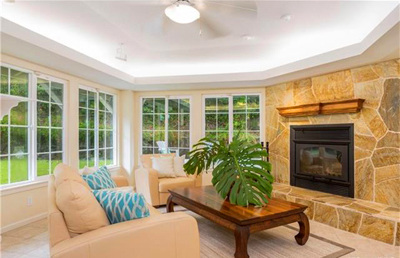 Oahu Luxury Home _Nuuanu - fire place