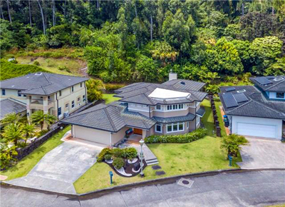 Oahu Luxury Home _Nuuanu - aerial